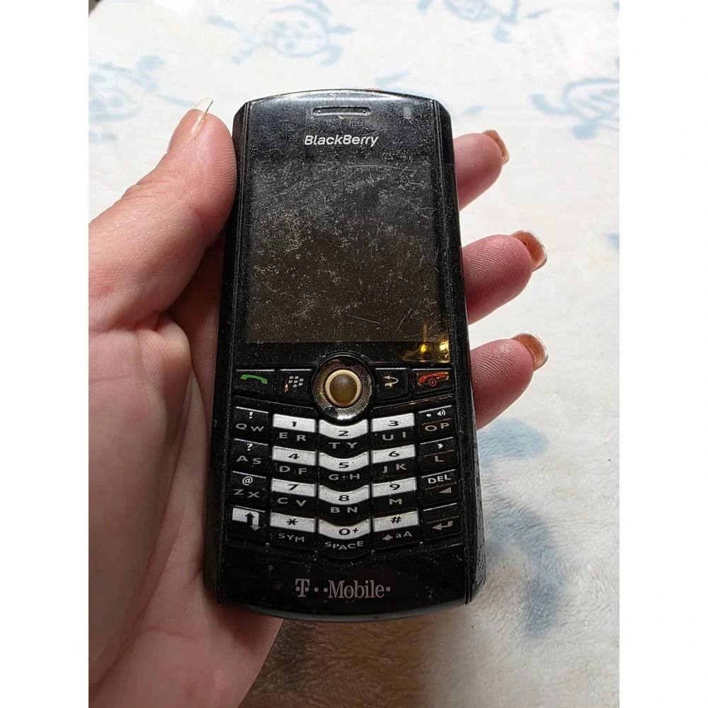 BlackBerry Pearl 8100 T-Mobile Black Vintage Smartphone‎ for Parts Repair